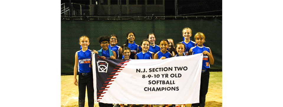 2021 Softball 8-9-10 Yr Old NJ Section 2 Champions